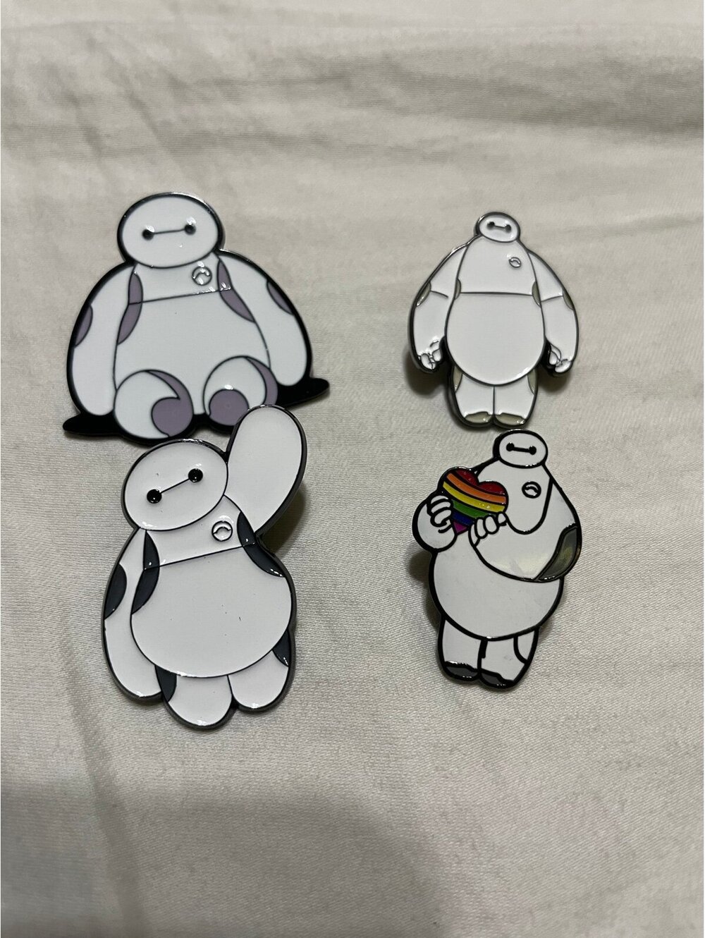 Big hero 6 enamel pin brooch set anime cartoon cute funny